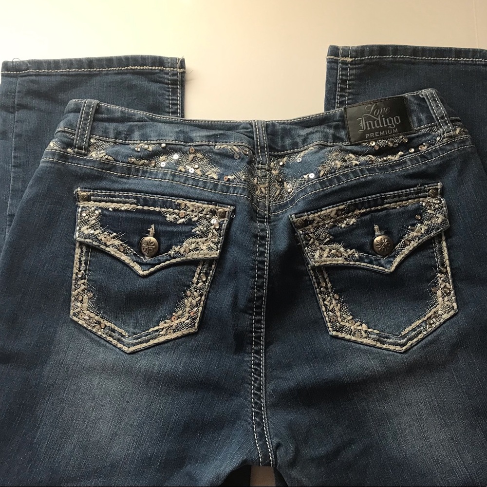 EUC-Love Indigo Cropped Jeans Womens Size 12